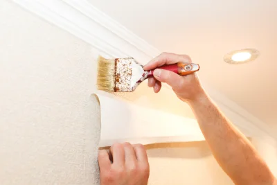 Pose de papier peint à Champier — revêtements muraux et toiles de verre